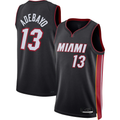Kooe M.Heat #13 Bam Adebayo kounmpo Black Fast Break Jerseys - Icon Edition