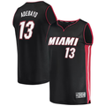 Kooe M.Heat #13 Bam Adebayo Black Fast Break Replica Player Jerseys - Icon Edition