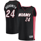 Kooe M.Heat #24 Haywood Highsmith Black 2021-2022 Fast Break Replica Jerseys - Icon Edition