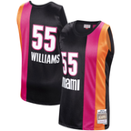 Kooe M.Heat #55 Jason Williams Mitchell & Ness Black 2005-2006 Hardwood Classics Swingman Jerseys