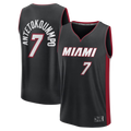 Kooe M.Heat #7 Giannis Antetokounmpo Black Fast Break Jerseys - Icon Edition