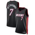 Kooe M.Heat #7 Giannis Antetokounmpo Black Swingman Jerseys - Icon Edition