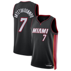 Kooe M.Heat #7 Giannis Antetokounmpo Black Swingman Jerseys - Icon Edition