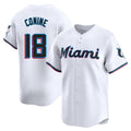 Kooe M.Marlins #18 Griffin Conine Player White Home Limited Stitched Jerseys
