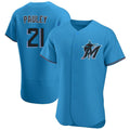 Kooe M.Marlins #21 Graham Pauley Player Blue Home Limited Elite Stitched Jerseys