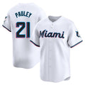 Kooe M.Marlins #21 Graham Pauley Player White  Home Limited Stitched Jerseys