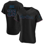 Kooe M.Marlins #26 Janson Junk Player Black Home Limited Elite Stitched Jerseys