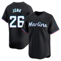 Kooe M.Marlins #26 Janson Junk Player Black Home Limited Stitched Jerseys