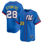 Kooe M.Marlins #28 Kyle Stowers Player Blue National League All-Star Game Limited Stitched Jerseys