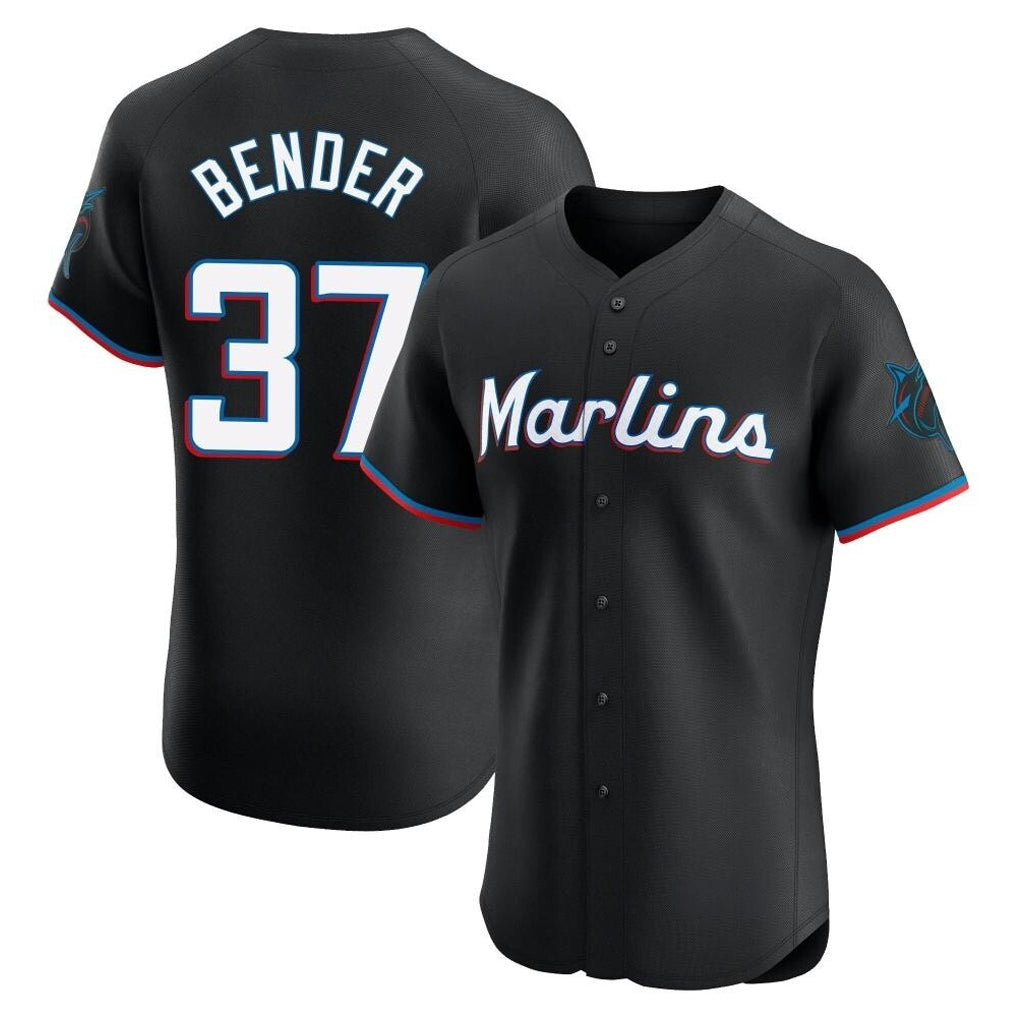 Kooe M.Marlins #37 Anthony Bender Player Black Vapor Home Limited Elite Stitched Jerseys