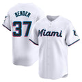 Kooe M.Marlins #37 Anthony Bender Player White  Home Limited Stitched Jerseys