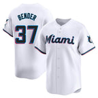 Kooe M.Marlins #37 Anthony Bender Player White  Home Limited Stitched Jerseys