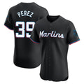 Kooe M.Marlins #39 Eury Perez Player Black Vapor Home Limited Elite Stitched Jerseys