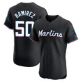 Kooe M.Marlins #50 Agustin Ramirez Player Black Vapor Home Limited Elite Stitched Jerseys