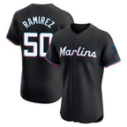 Kooe M.Marlins #50 Agustin Ramirez Player Black Vapor Home Limited Elite Stitched Jerseys
