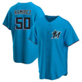 Kooe M.Marlins #50 Agustin Ramirez Player Blue Home Game Stitched Jerseys