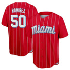 Kooe M.Marlins #50 Agustin Ramirez Player Red City Connect Home Game Stitched Jerseys
