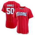 Kooe M.Marlins #50 Agustin Ramirez Player Red City Connect Home Limited Elite Stitched Jerseys