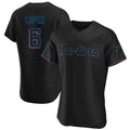 Kooe M.Marlins #6 Otto Lopez Player Black Home Limited Elite Stitched Jerseys