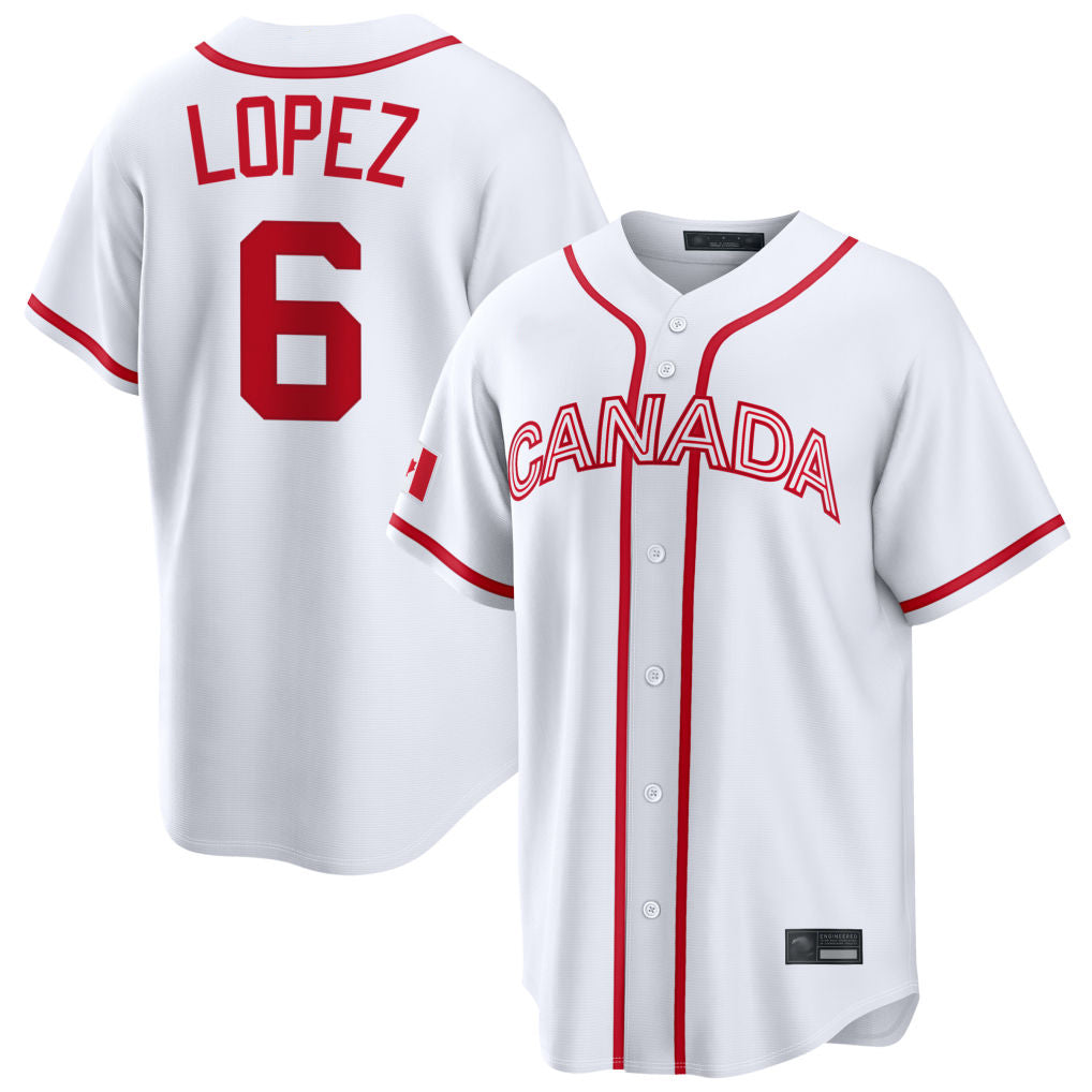 Kooe M.Marlins #6 Otto Lopez Player White 2026 World Classic Home Pick-A-Player Stitched Jerseys