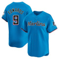 Kooe M.Marlins #9 Xavier Edwards Player Blue Home Limited Stitched Jerseys