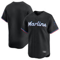 Kooe M.Marlins Blank Player Black Home Limited Stitched Jerseys