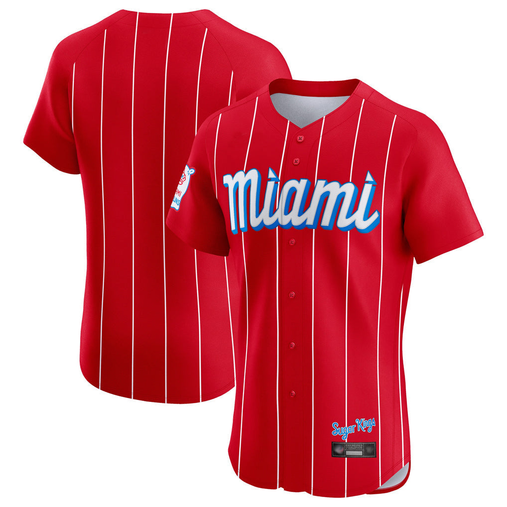 Kooe M.Marlins Blank Player Red City Connect Home Limited Elite Stitched Jerseys