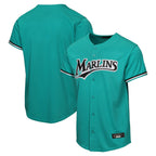 Kooe M.Marlins Blank Player Teal Mitchell & Ness Cooperstown Collection Game Stitched Jerseys