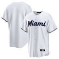 Kooe M.Marlins Blank Player White  Home Game Stitched Jerseys