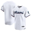 Kooe M.Marlins Blank Player White Home Limited Stitched Jerseys
