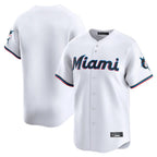 Kooe M.Marlins Blank Player White Home Limited Stitched Jerseys