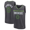 Kooe M.Timberwolves #0 Donte DiVincenzo Charcoal Fast Break Replica Player Stitched Jerseys - Statement Edition