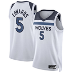 Kooe M.Timberwolves #5 Anthony Edwards White Swingman Stitched Jerseys - Association Edition