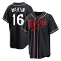 Kooe M.Twins #16 Austin Martin Player Black Fashion Out Home Limited Stitched Jerseys