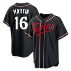 Kooe M.Twins #16 Austin Martin Player Black Fashion Out Home Limited Stitched Jerseys