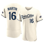 Kooe M.Twins #16 Austin Martin Player Cream Home Limited Elite Stitched Jerseys