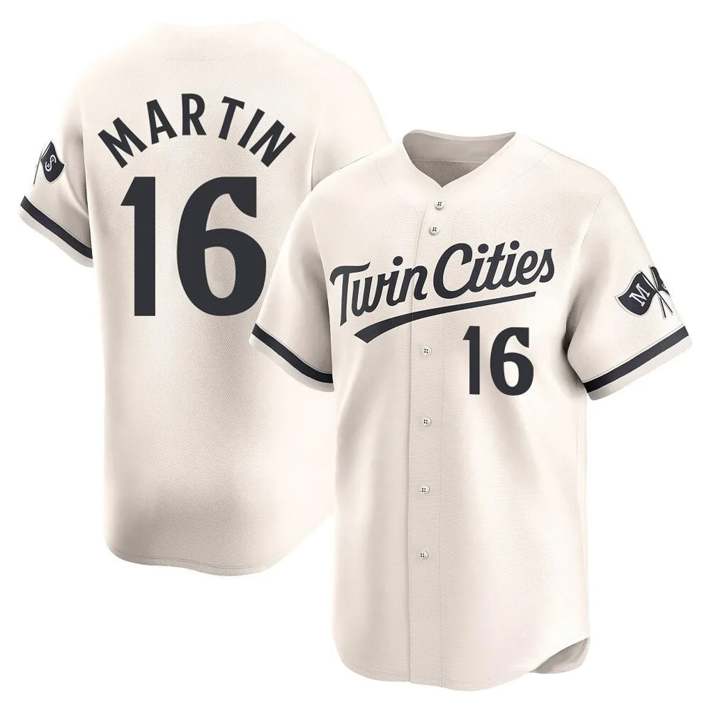Kooe M.Twins #16 Austin Martin Player Gray Game Limited Home Stitched Jerseys