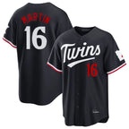 Kooe M.Twins #16 Austin Martin Player Navy Home Game Stitched Jerseys