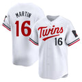 Kooe M.Twins #16 Austin Martin Player White Home Limited Stitched Jerseys