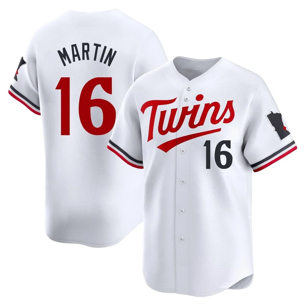 Kooe M.Twins #16 Austin Martin Player White Home Limited Stitched Jerseys