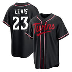 Kooe M.Twins #23 Royce Lewis Player Black Fashion Out Home Limited Stitched Jerseys