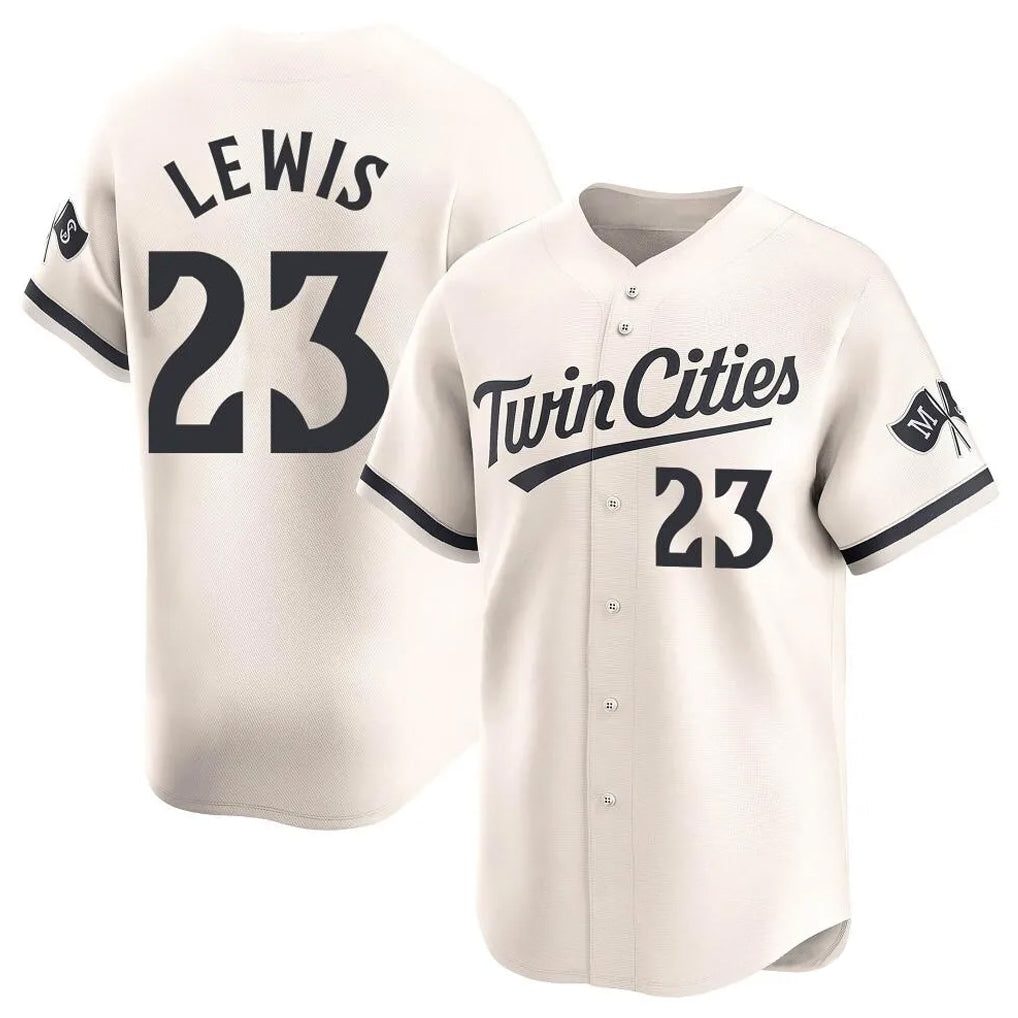 Kooe M.Twins #23 Royce Lewis Player Cream Home Limited Stitched Jerseys