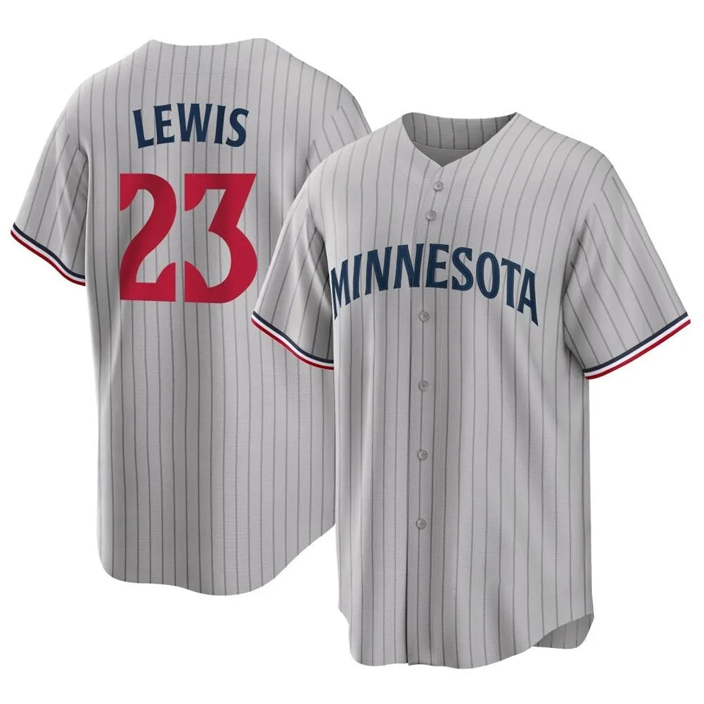 Kooe M.Twins #23 Royce Lewis Player Gray Game Limited Home Stitched Jerseys