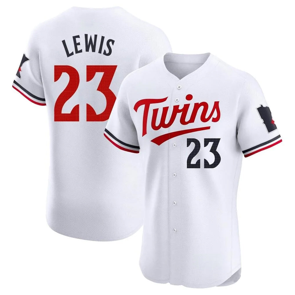 Kooe M.Twins #23 Royce Lewis Player White Home Limited Elite Stitched Jerseys