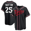Kooe M.Twins #25 Byron Buxton Player Black Fashion Out Home Limited Stitched Jerseys