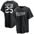 Kooe M.Twins #25 Byron Buxton Player Black Home Game Stitched Jerseys