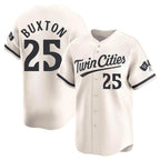 Kooe M.Twins #25 Byron Buxton Player Cream Home Limited Stitched Jerseys