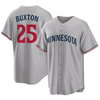 Kooe M.Twins #25 Byron Buxton Player Gray Game Limited Home Stitched Jerseys