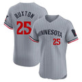 Kooe M.Twins #25 Byron Buxton Player Gray Home Limited Elite Stitched Jerseys