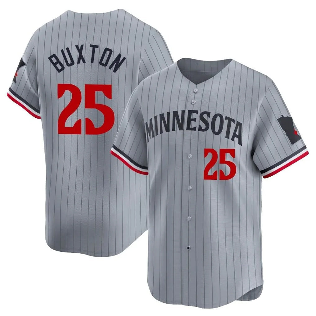 Kooe M.Twins #25 Byron Buxton Player Gray Home Limited Stitched Jerseys